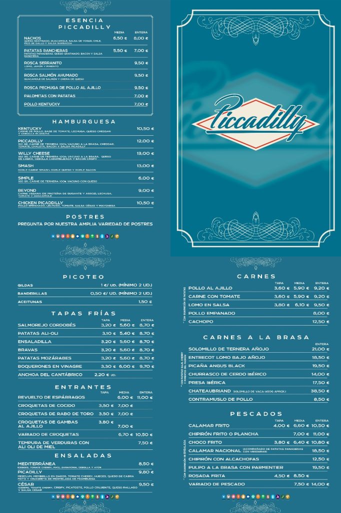 Carta de Piccadilly Palma del Río